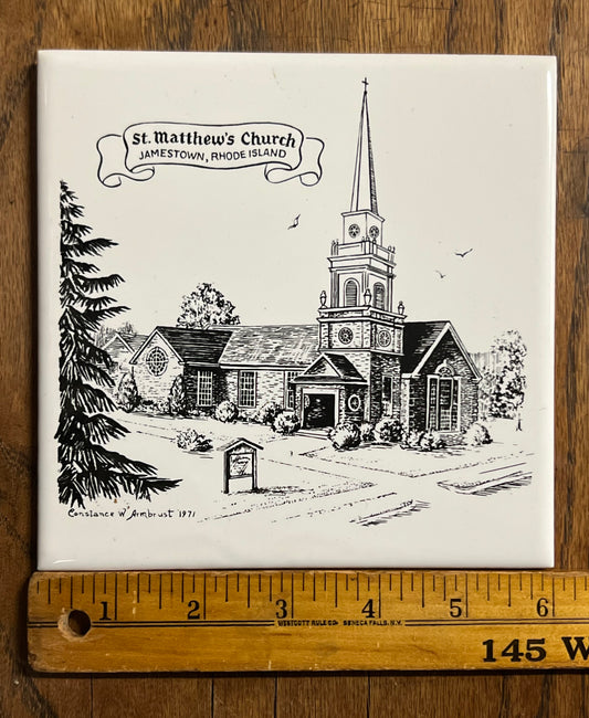 Jamestown Historical Society Tile - St. Matthew's Church