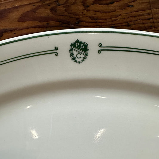 P.A.C. Penn Athletic Club Green Transfer Platter