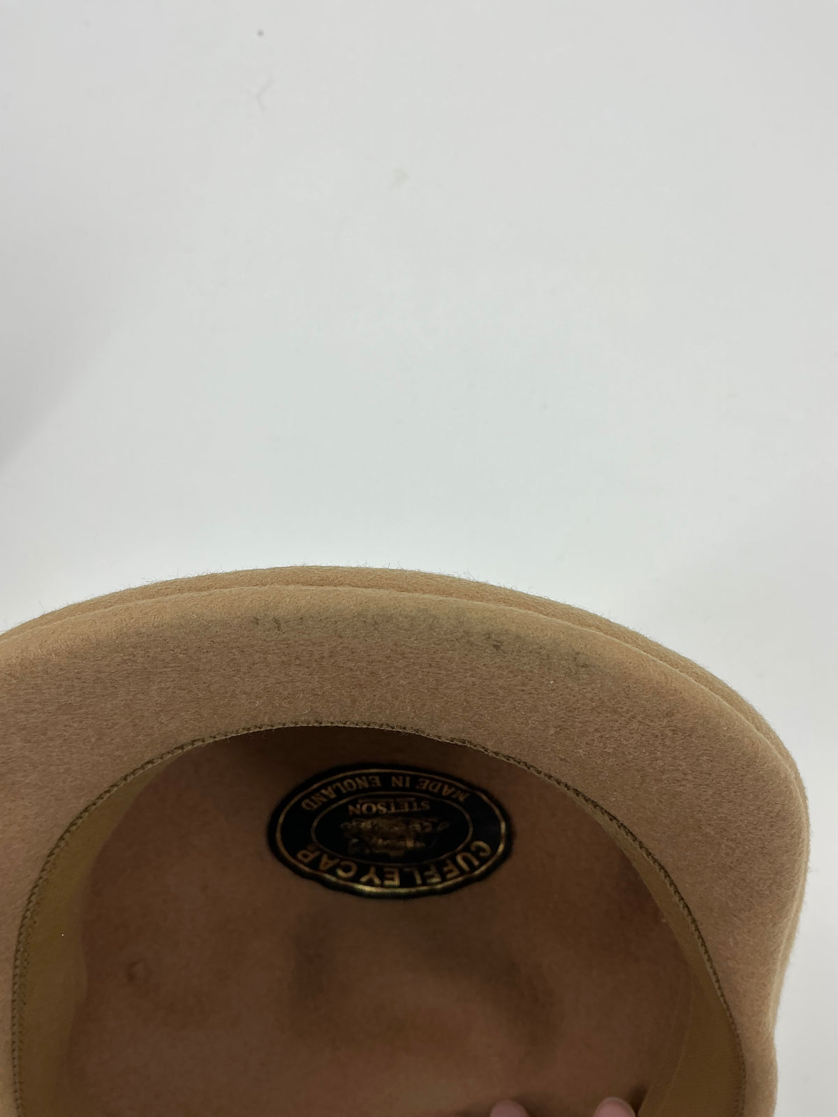 Vintage Stetson Wool Cuffley Cap Tan