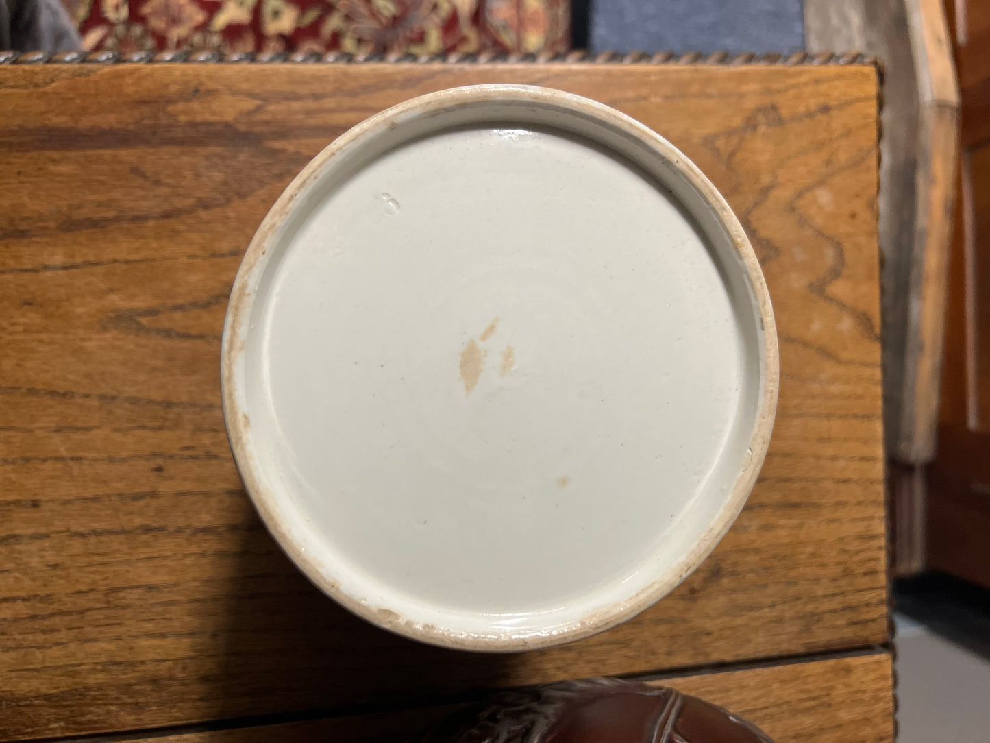 RAISINS - White Banded Kitchen Jar Canister with Lid