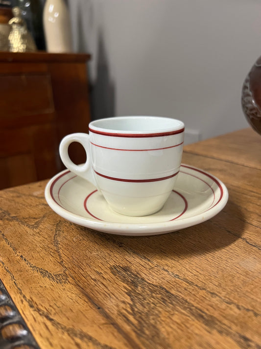 The New England Steamship Company Demitasse Cup and Saucer