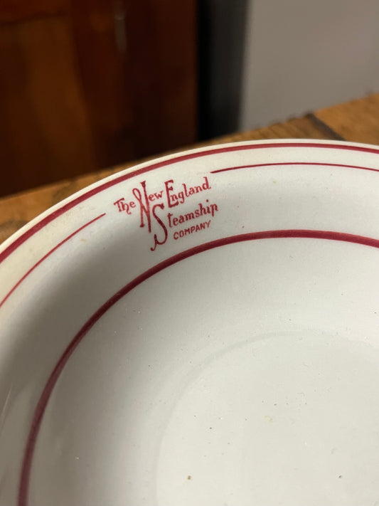 The New England Steamship Company Rim Bowl
