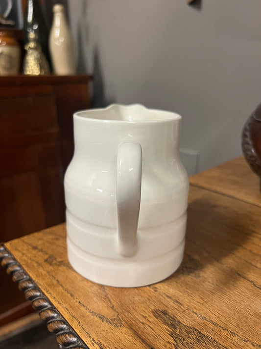 Lord Nelson White Ironstone Banded Dairy Jug