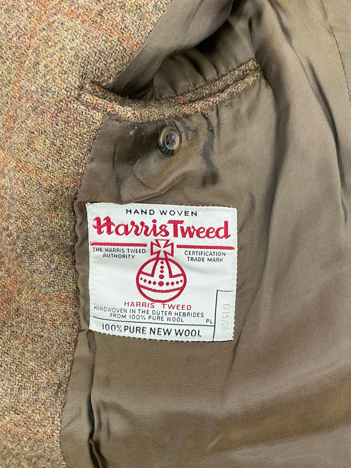 Vintage J. Press "Pressidential" Harris Tweed Sport Coat 46R