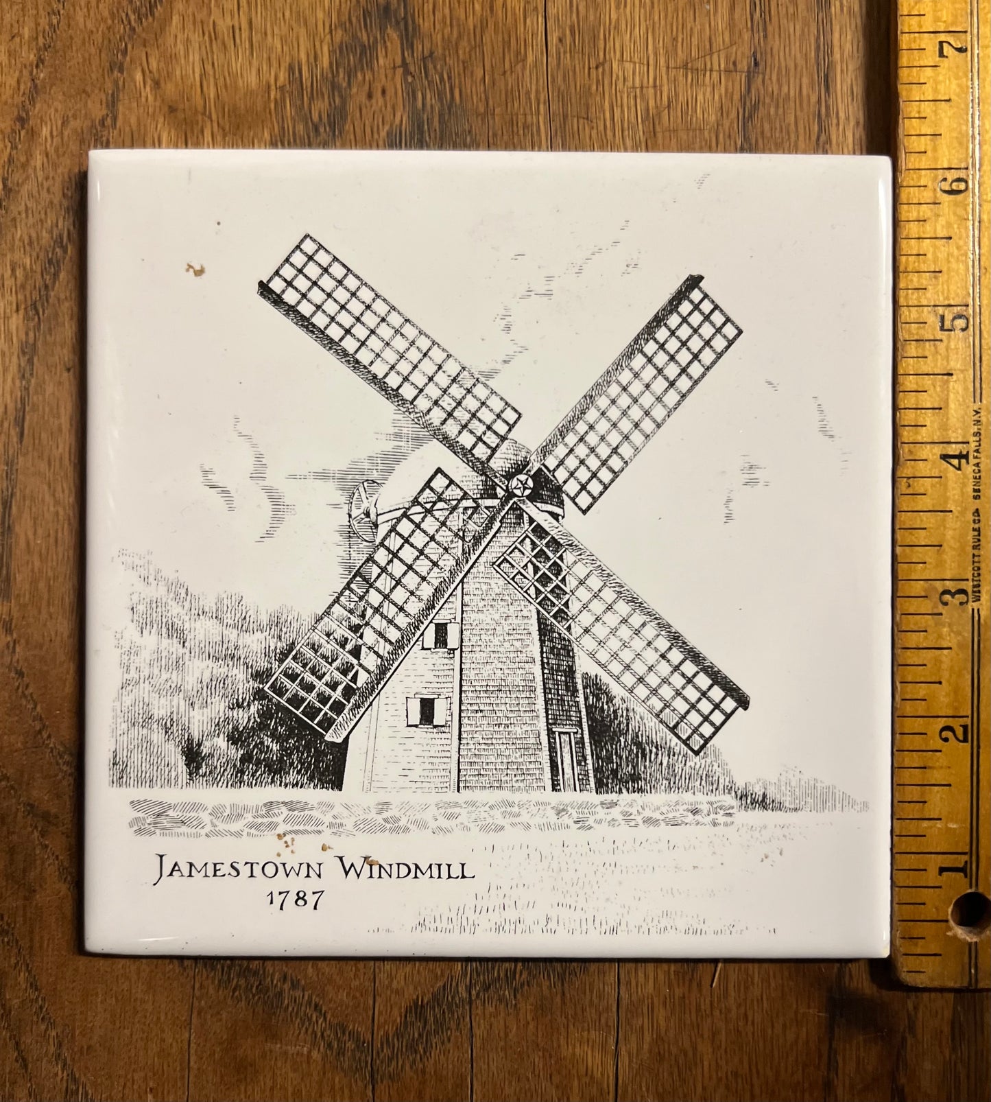 Jamestown Historical Society Tile - Windmill 1787