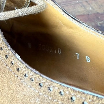 Vintage Ralph Lauren Suede Wingtip Oxford Shoe