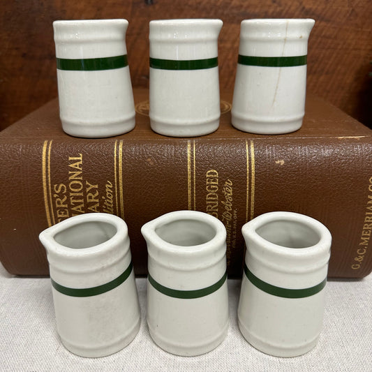 Green Stripe Large Creamer/Syrup