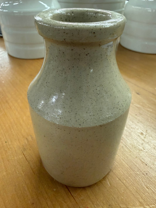 French Stoneware Mustard Pot