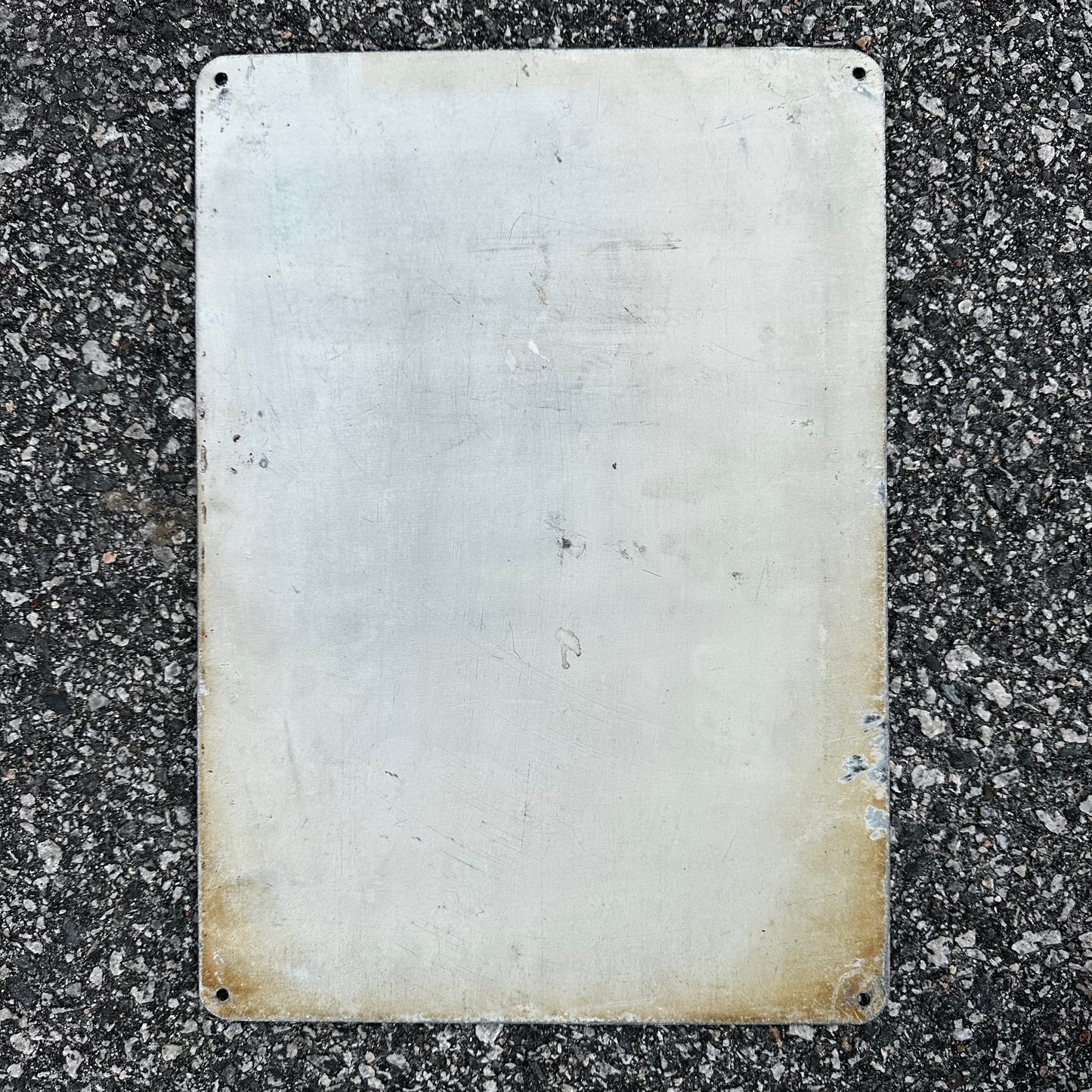 Rubbish Goes Here Vintage Trash Can Sign