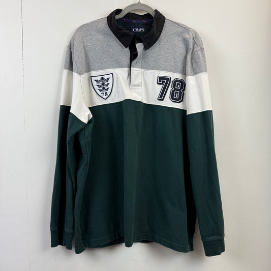 Chaps Ralph Lauren Rugby XL - Grey White Green