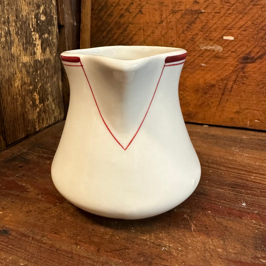 US Army Medical Department Large Creamer Milk Pitcher Sterling China