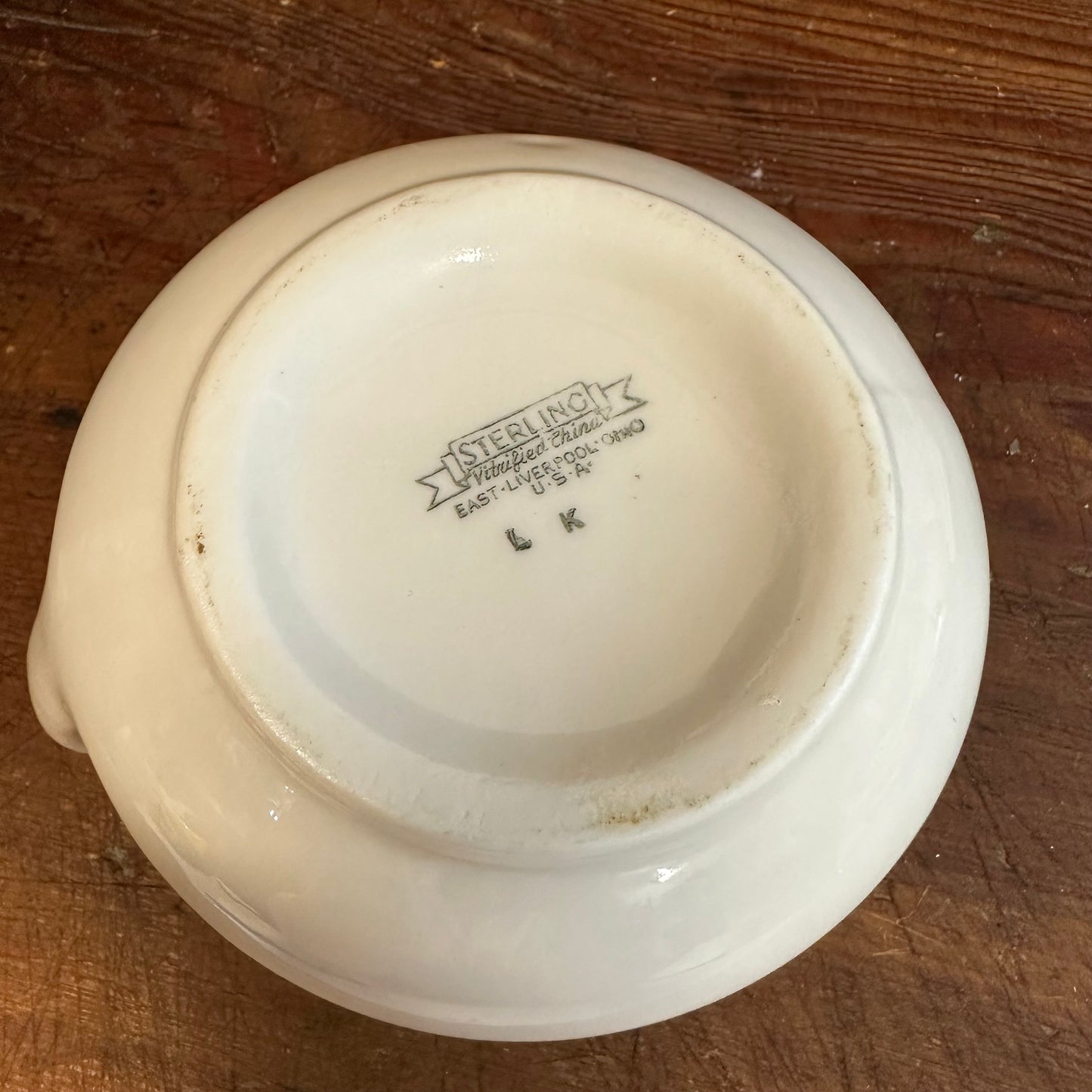 US Army Medical Department Large Creamer Milk Pitcher Sterling China