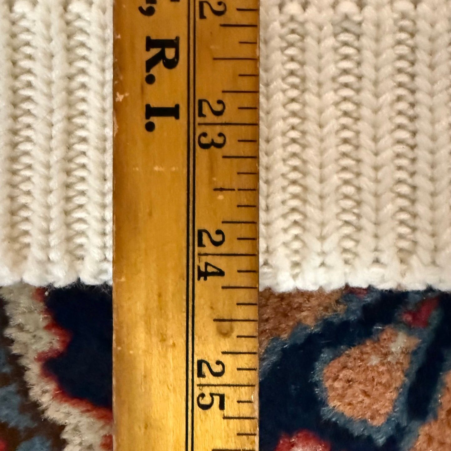 Vintage Fully Fashioned Reindeer Turtleneck Sweater