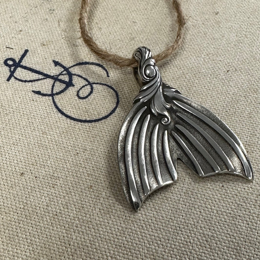 Fancy Romance of the Sea Mermaid Tail Pendant