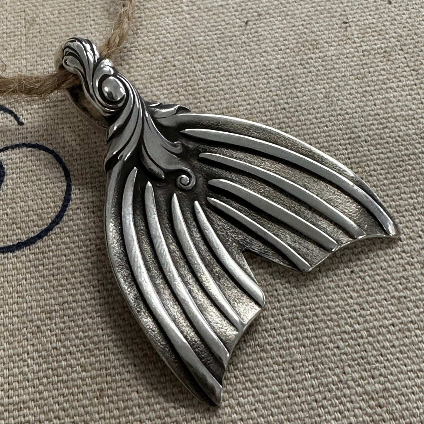 Fancy Romance of the Sea Mermaid Tail Pendant