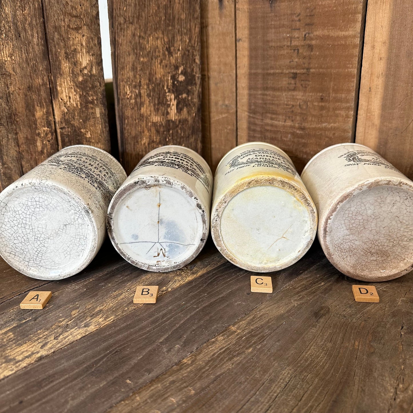 Antique English 2# Two Pound James Keiller & Sons Marmalade Pot Dundee