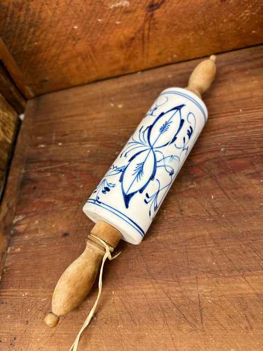 Blue Onion Rolling Pin