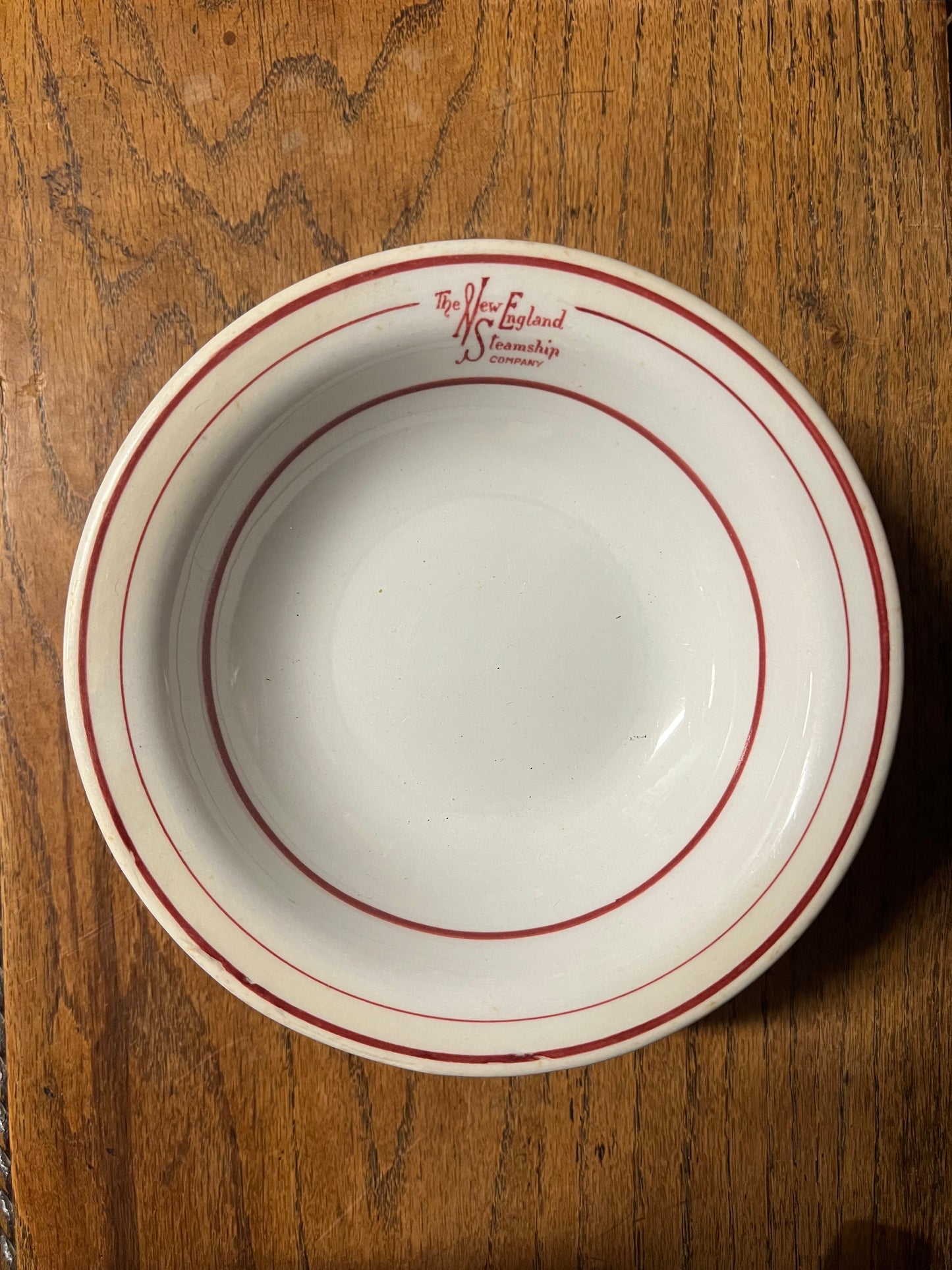 The New England Steamship Company Rim Bowl