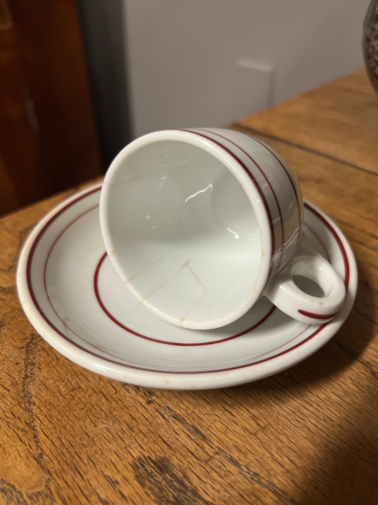 The New England Steamship Company Demitasse Cup and Saucer