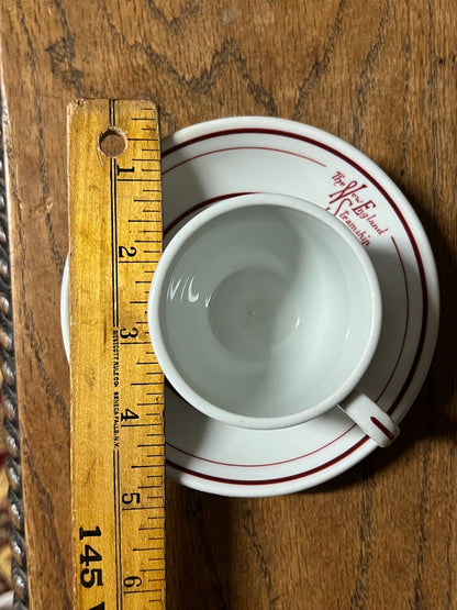 The New England Steamship Company Demitasse Cup and Saucer