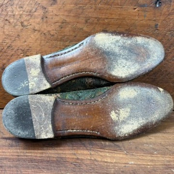 Vintage Ralph Lauren Tapestry Flats Loafers Green Purple Size 7B