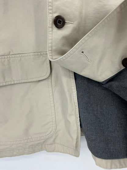 Vintage L.L. Bean Original Field Coat Barn Jacket Corduroy Collar Size Large