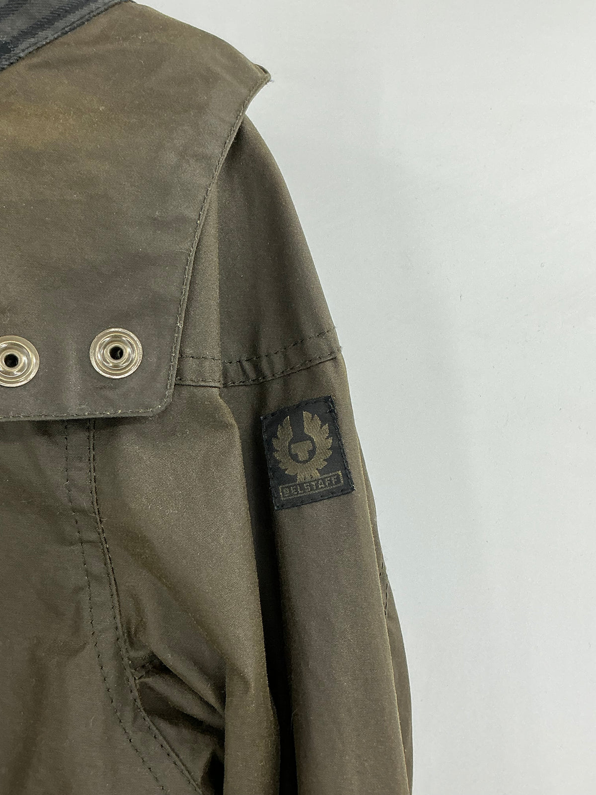 Belstaff Waxed Cotton Hooded Jacket 44