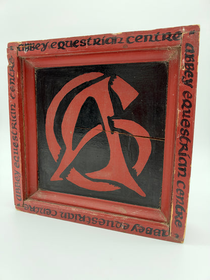 Abbey Equestrian Centre Double Sided Painted Sign