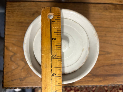 RICE - White Banded Kitchen Jar Canister with Lid