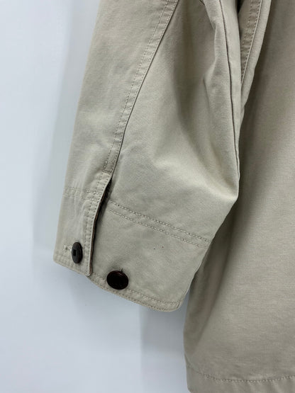 Vintage L.L. Bean Original Field Coat Barn Jacket Corduroy Collar Size Large