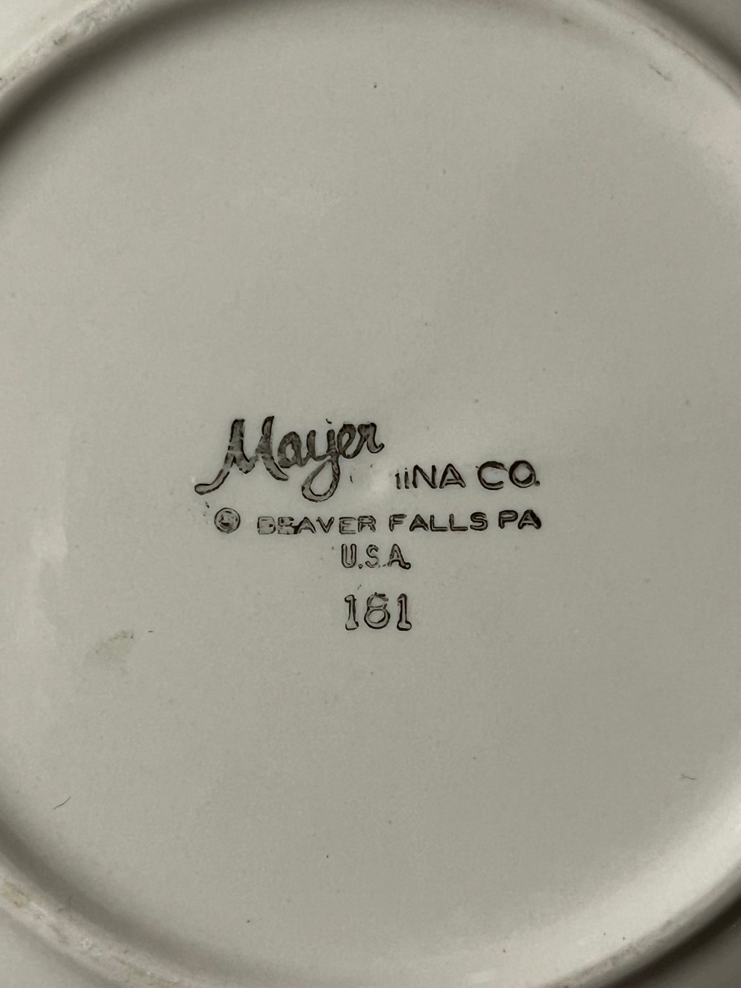 New York Yacht Club Bread Plate with NYYC Burgee