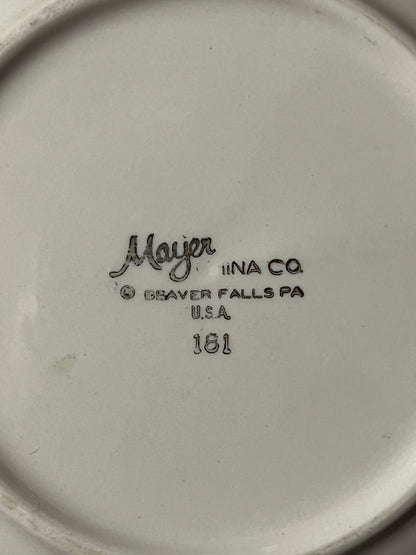 New York Yacht Club Bread Plate with NYYC Burgee
