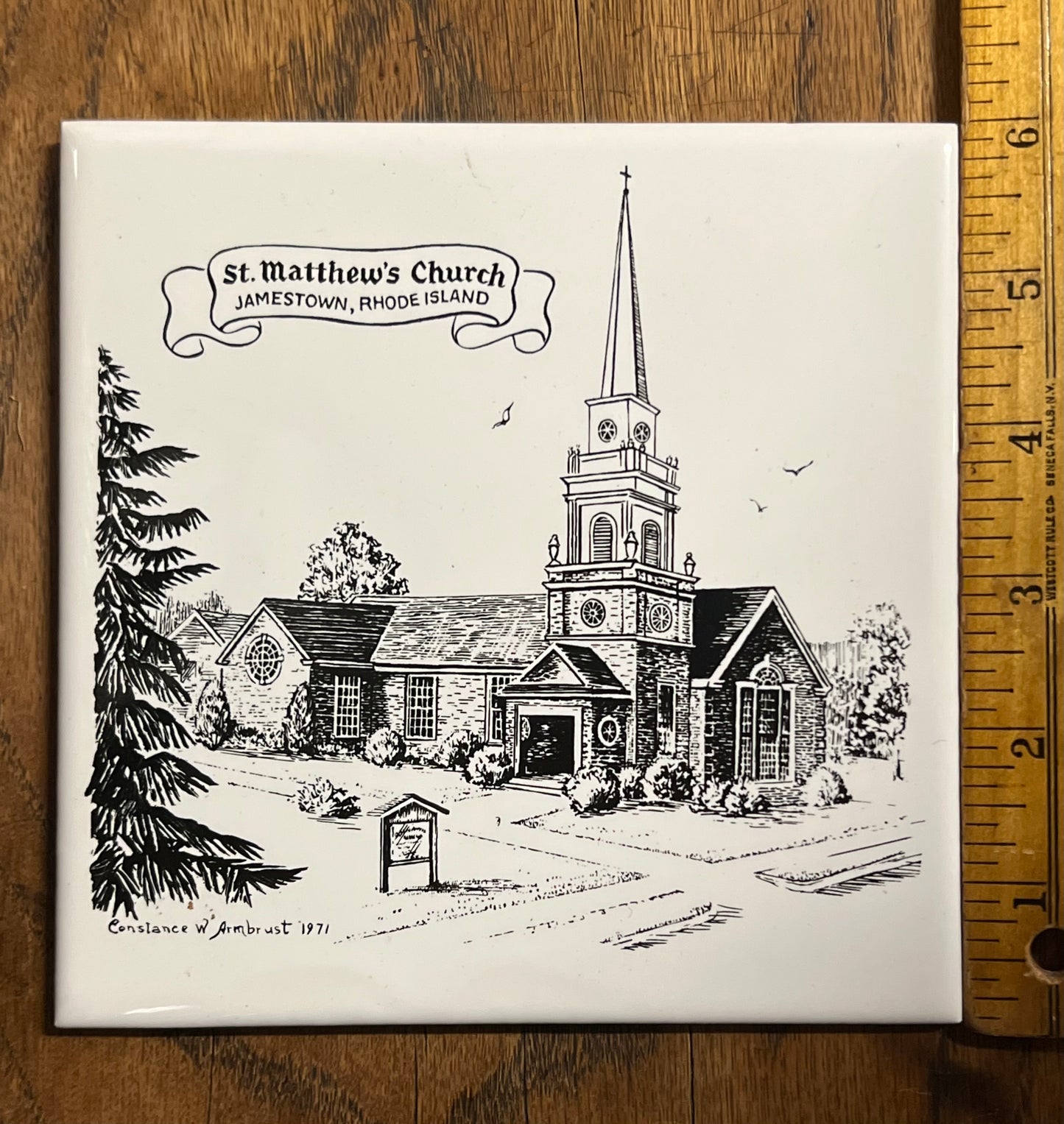 Jamestown Historical Society Tile - St. Matthew's Church