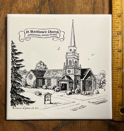 Jamestown Historical Society Tile - St. Matthew's Church