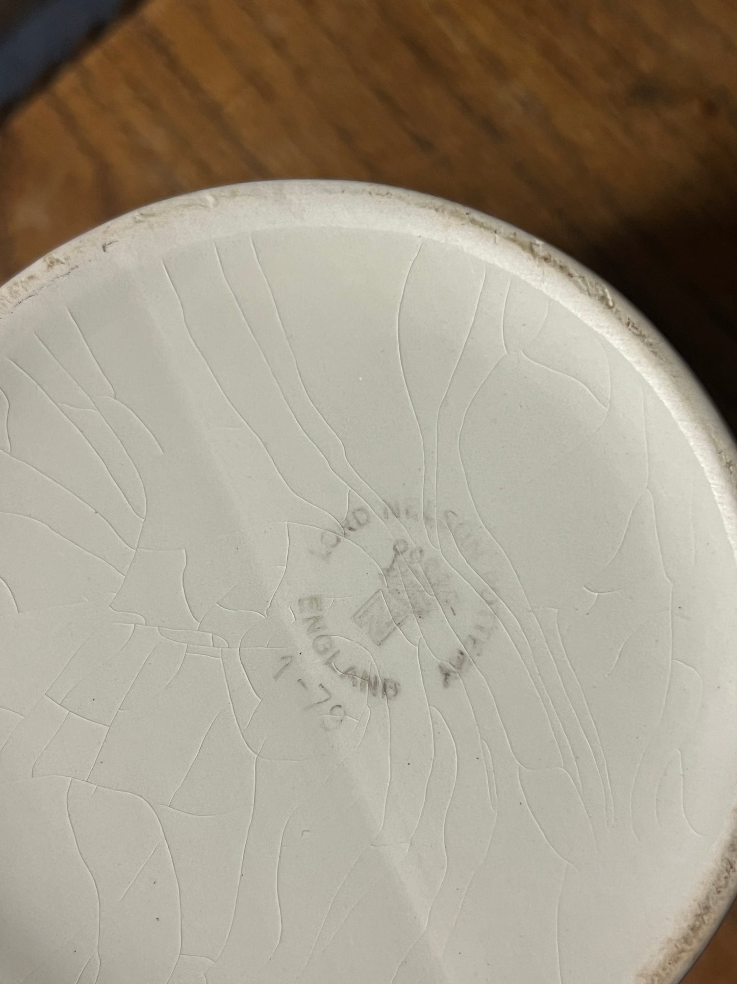 Lord Nelson White Ironstone Banded Dairy Jug