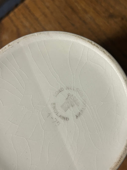 Lord Nelson White Ironstone Banded Dairy Jug