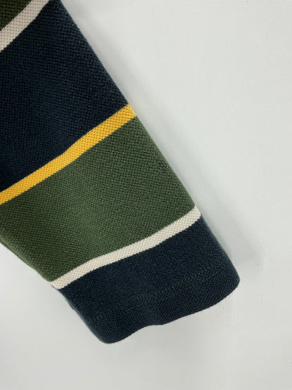 Vintage GAP Long Sleeve Rugby Stripe Polo Shirt Medium
