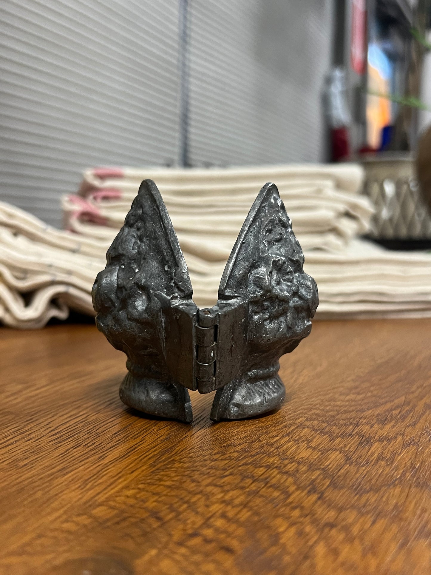 Pewter Ice Cream Mold - Flower Basket