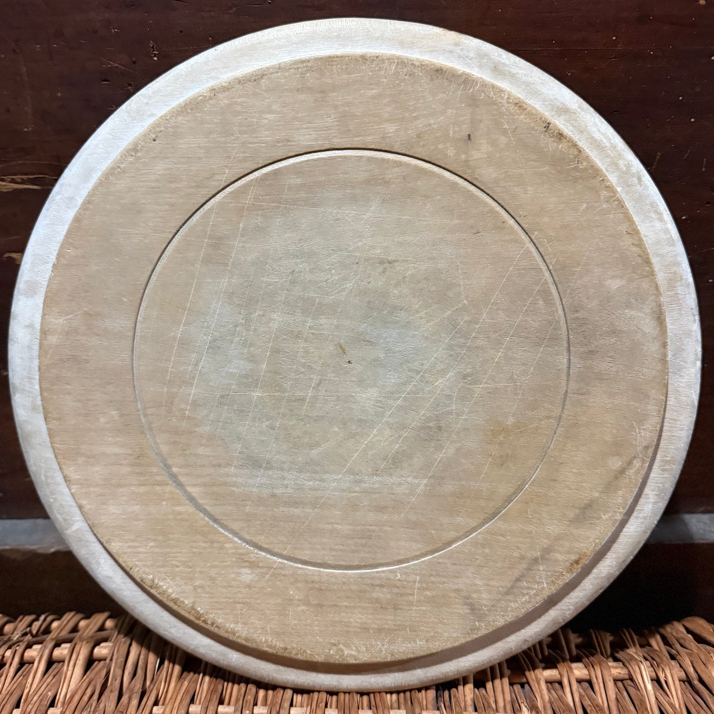 Wheat Wide Border Carved Wooden Breadboard