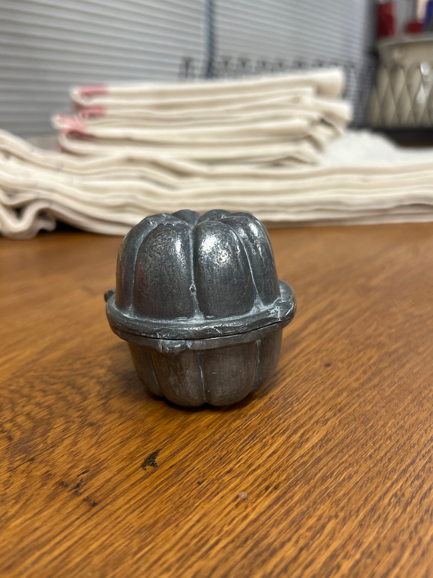Pewter Ice Cream Mold - Pumpkin