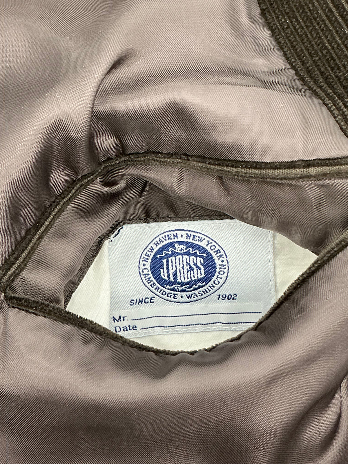 Vintage J. Press Chocolate Brown Brisbane Moss Chapman Group Sack Jacket 44R