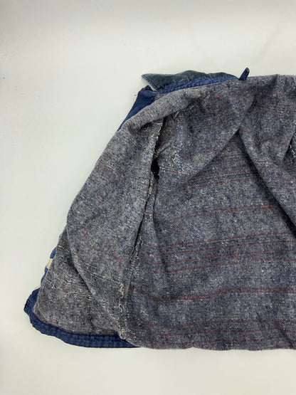 Vintage Wrangler Blanket Lined Denim Chore Coat Size 40
