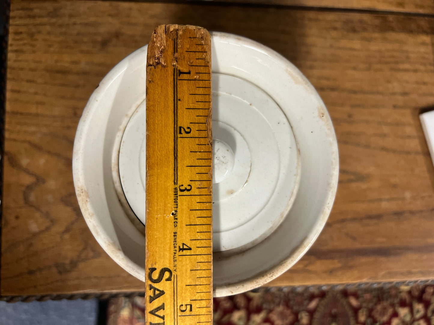 RAISINS - White Banded Kitchen Jar Canister with Lid