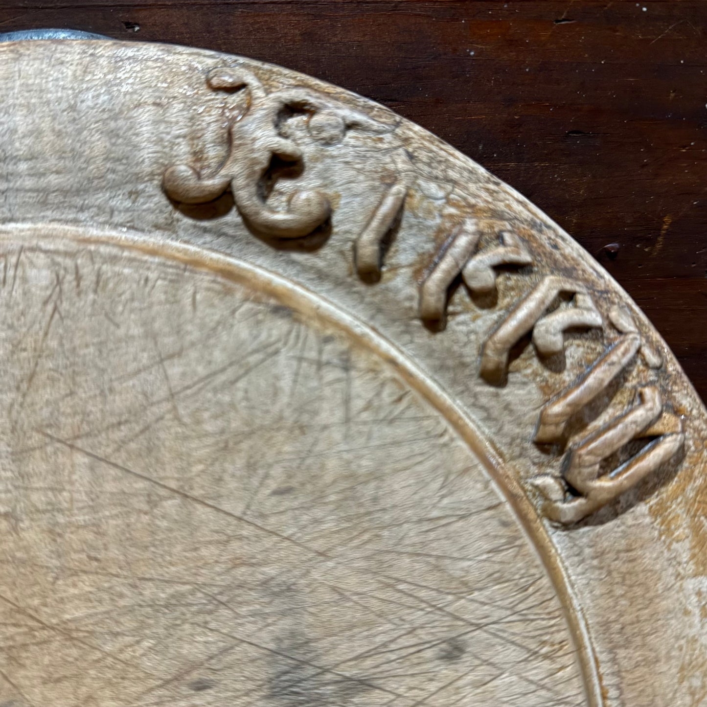 Rare Take Freely and Thankfully Wooden Bread Board