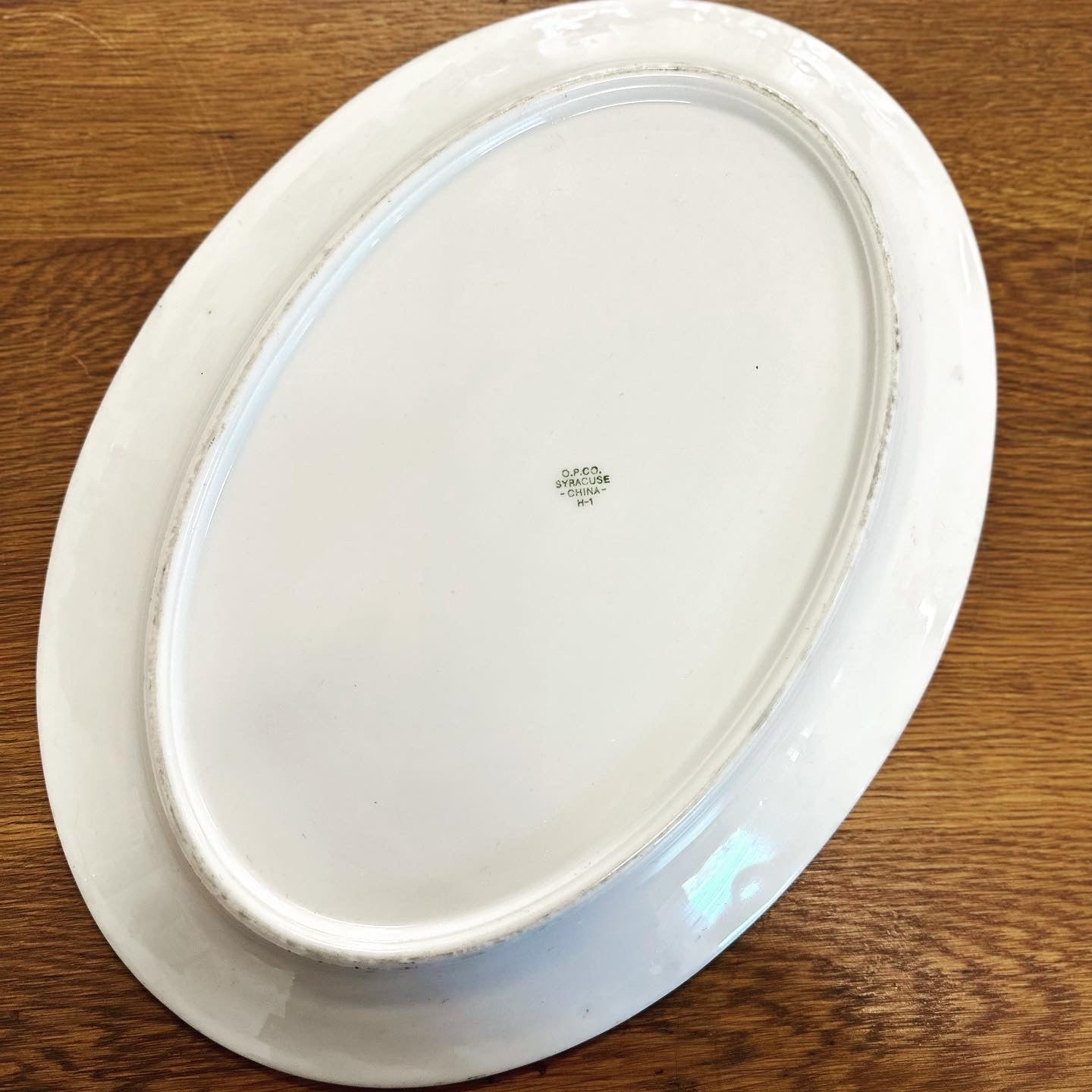 Foliage Pattern Oval Platter