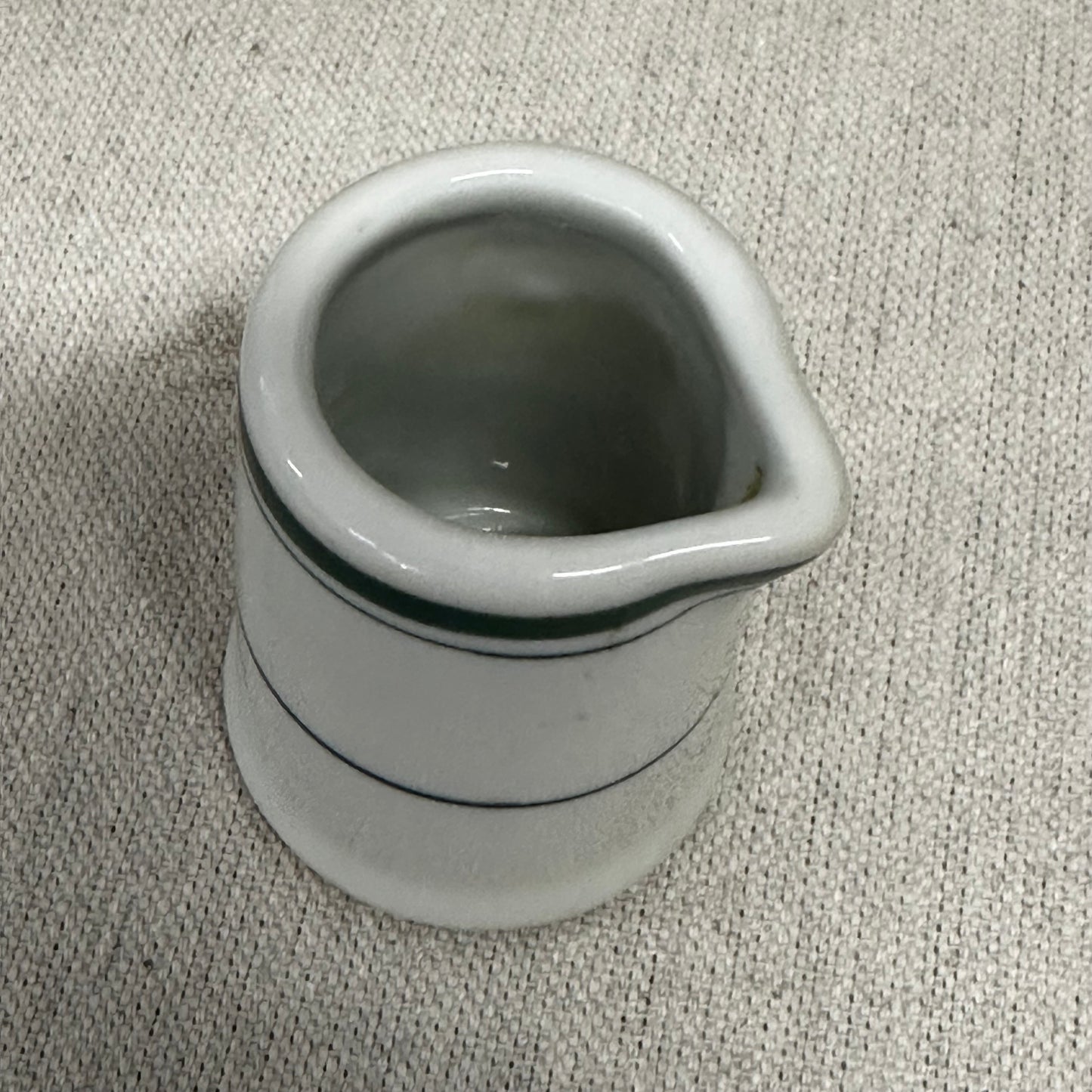 Green Banded Individual Creamer Made in Japan