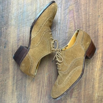 Vintage Ralph Lauren Suede Wingtip Oxford Shoe