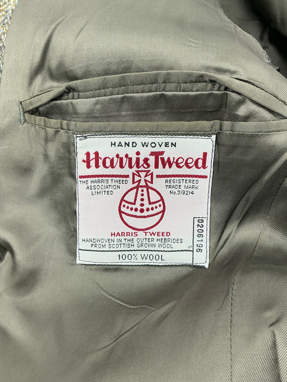 Vintage Harris Tweed Jacket Blue 40L