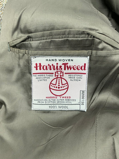 Vintage Harris Tweed Jacket Blue 40L