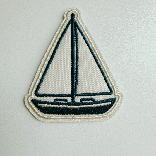2" Sailboat - Embroidered Hat Patch